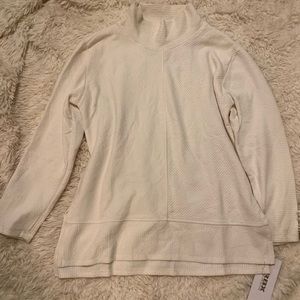 White/cream RBX Cowl Neck Tunic Sweatshirt